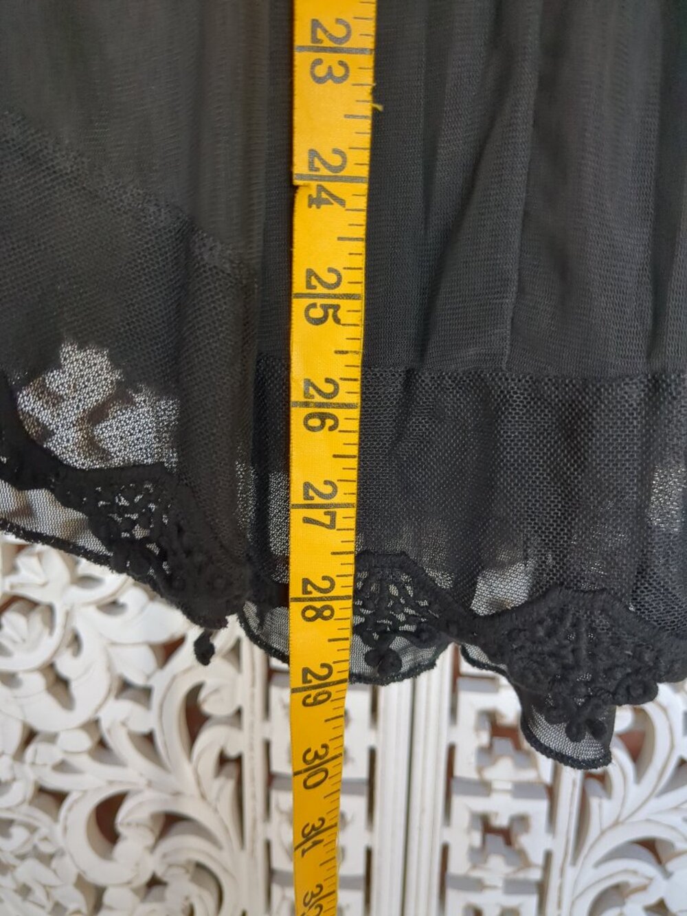 Embroidered Lacey Lined Sheer Long Sleeve Boho Top - Picture 10 of 14